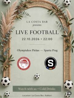 Live Football: Ολυμπιακός – Σπάρτα Πράγας