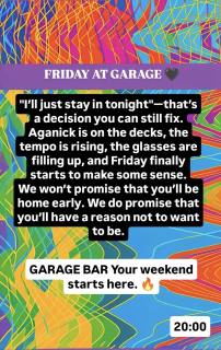 Friday at Garage
